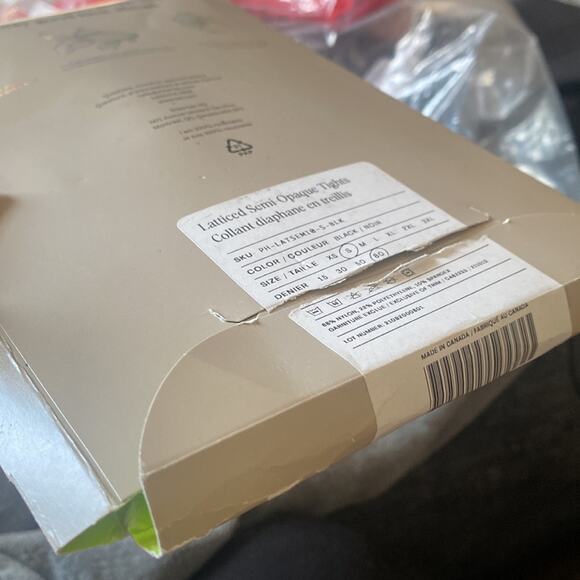 Sheertex Enemy Ready latticed Semi Opaque Tights - Picture 3 of 6